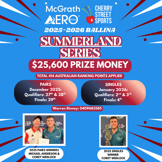 SUMMERLAND SEIRES 27th Dec 2025- 4th Jan 2026 Ballina