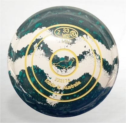 Groove Size 1.5 Grip ZScoop Swirl Emerald-White Logo Seal Date stamp 33