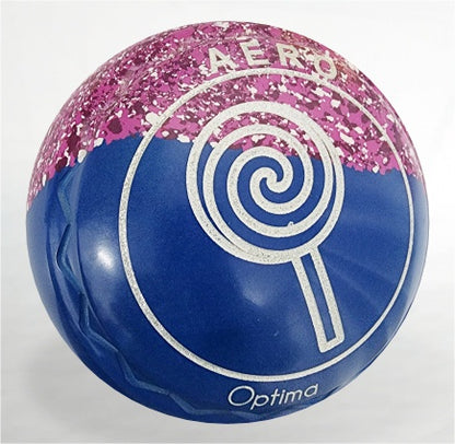 Optima Size 00 Grip ZScoop Colour Duo Candy-Blue Logo Lollipop Silver Glitter Date stamp 30